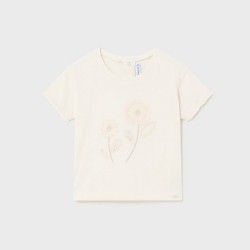 S/s embroidered shirt chickpea        