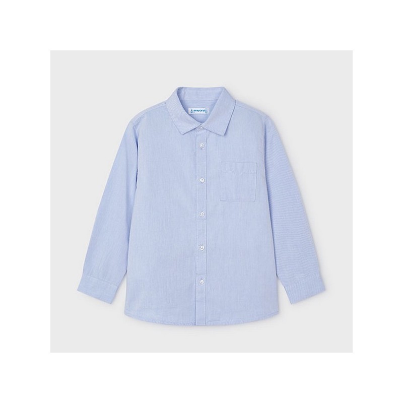Basic l/s shirt sky blue            