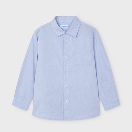 Basic l/s shirt sky blue            