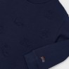 Embossed pullover navy           