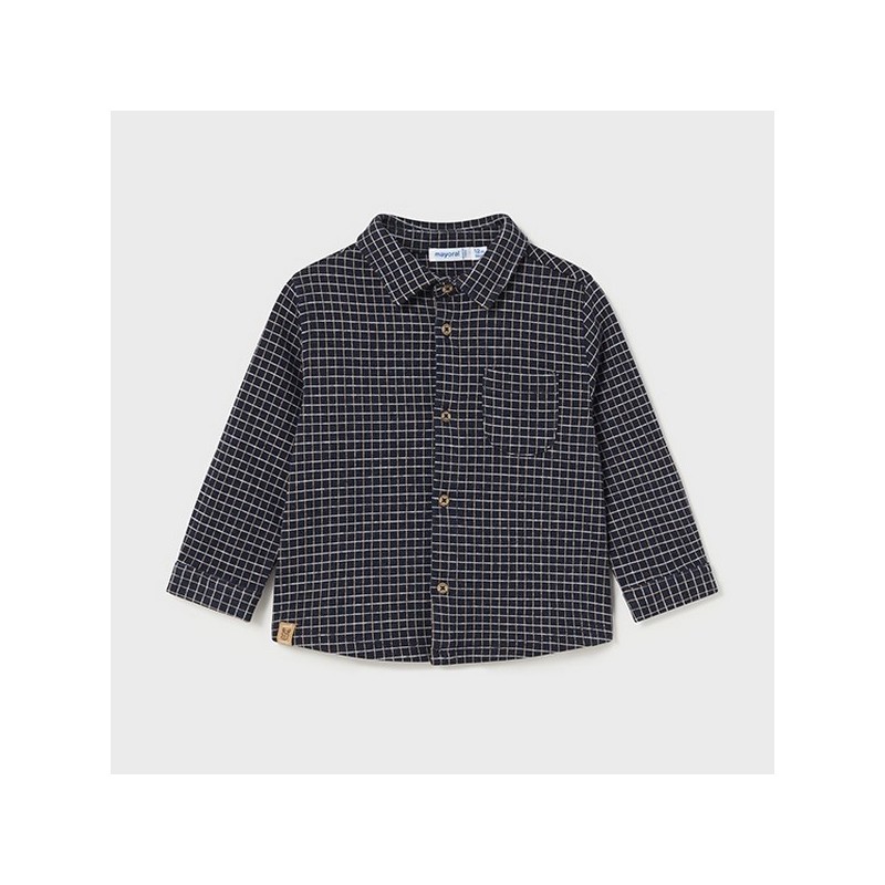 Jacquard overshirt navy         