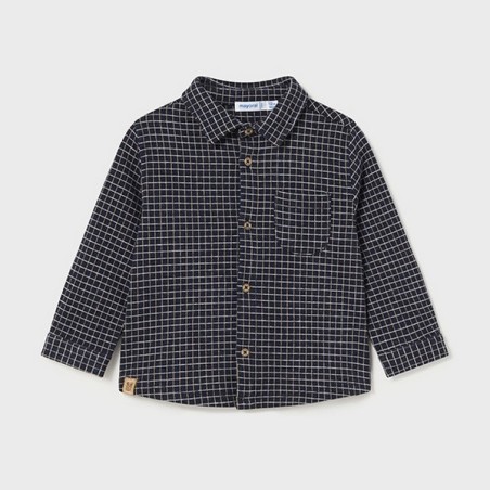 Jacquard overshirt navy         