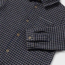 Jacquard overshirt navy         