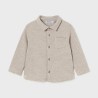 Jacquard overshirt latte           