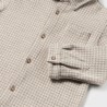 Jacquard overshirt latte           