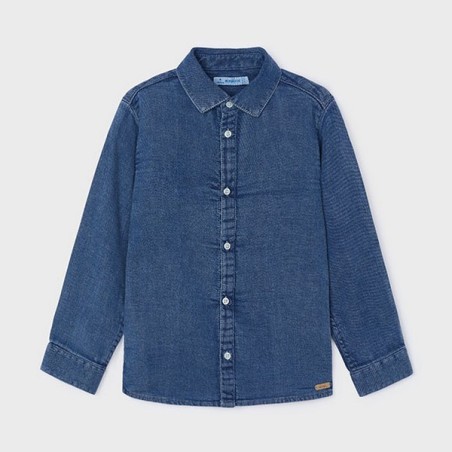 L/s denim shirt dark              