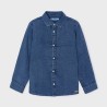 L/s denim shirt dark              