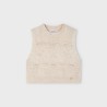 Knitting vest sand               