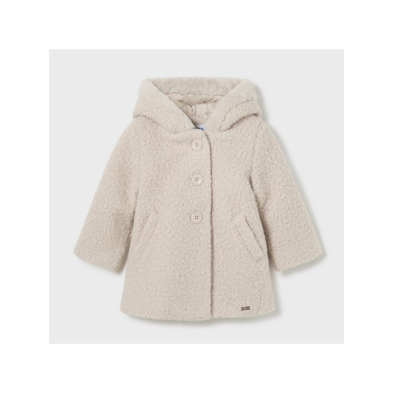 Shearling coat almond               