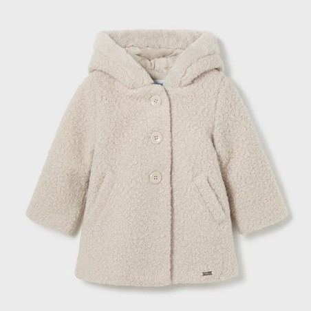 Shearling coat almond               