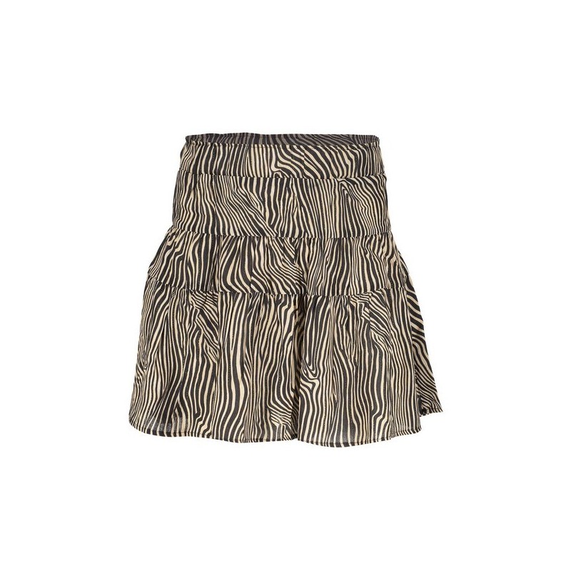 Skirt zebra lurex offwhite/black