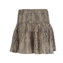 Skirt zebra lurex offwhite/black