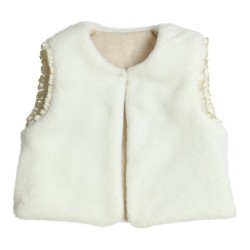 Gilet Hagg gold/offwhite