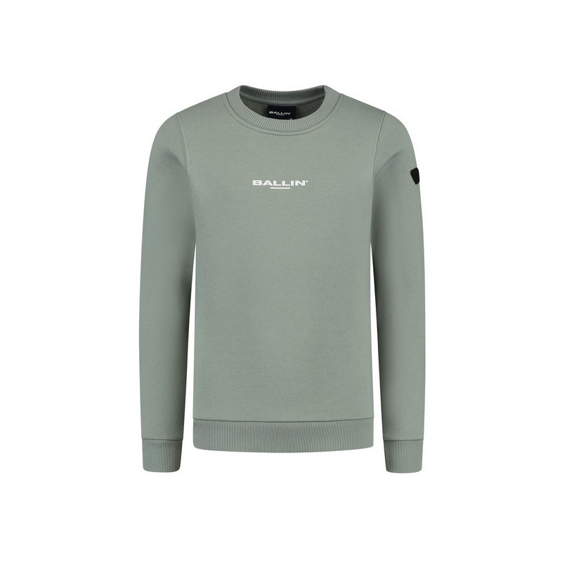 Junior Slim fit Sweaters Crewneck LS dark mint