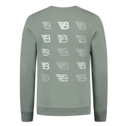 Junior Slim fit Sweaters Crewneck LS dark mint