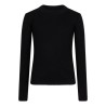 T-shirt LS Shoulder Opening black