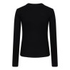 T-shirt LS Shoulder Opening black