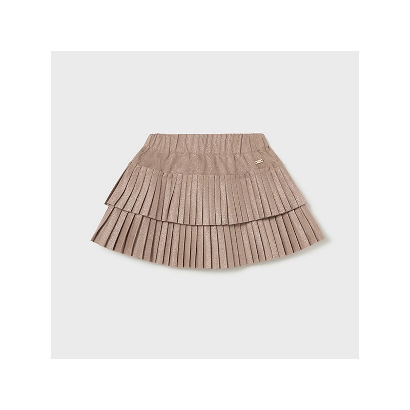 Pleated skirt mocha             