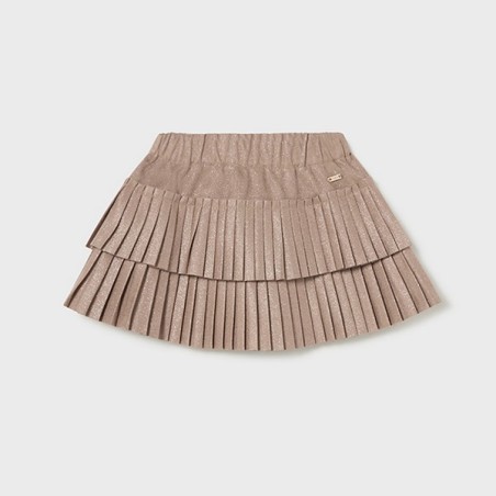 Pleated skirt mocha             