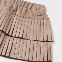 Pleated skirt mocha             