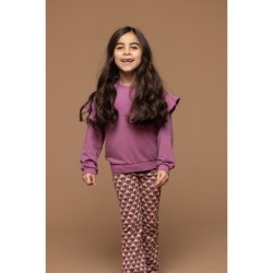 Little ruffle sweater purple rain