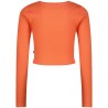 G-basic-crop rib longsleeve fresh coral