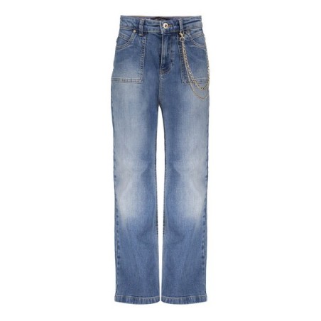 Frankie Straight Leg mid blue denim