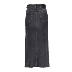 Denim Maxi Skirt off black denim