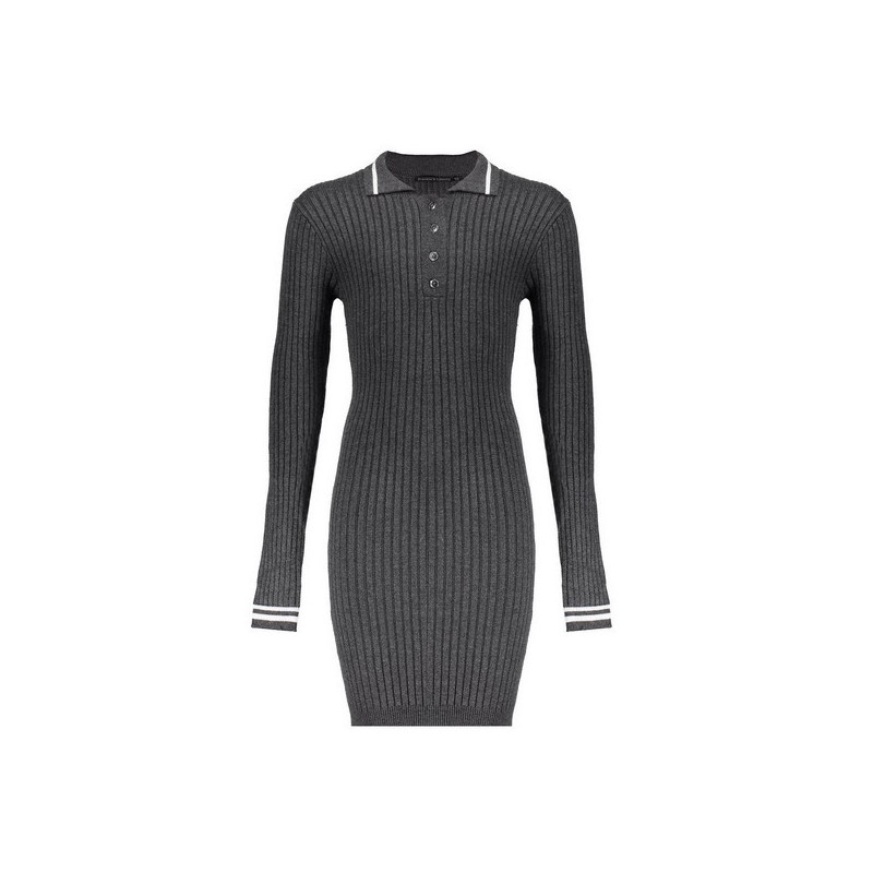 Paige Knitted Dress dark warm grey