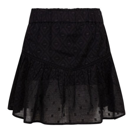 Lace Ruffle Skirt black