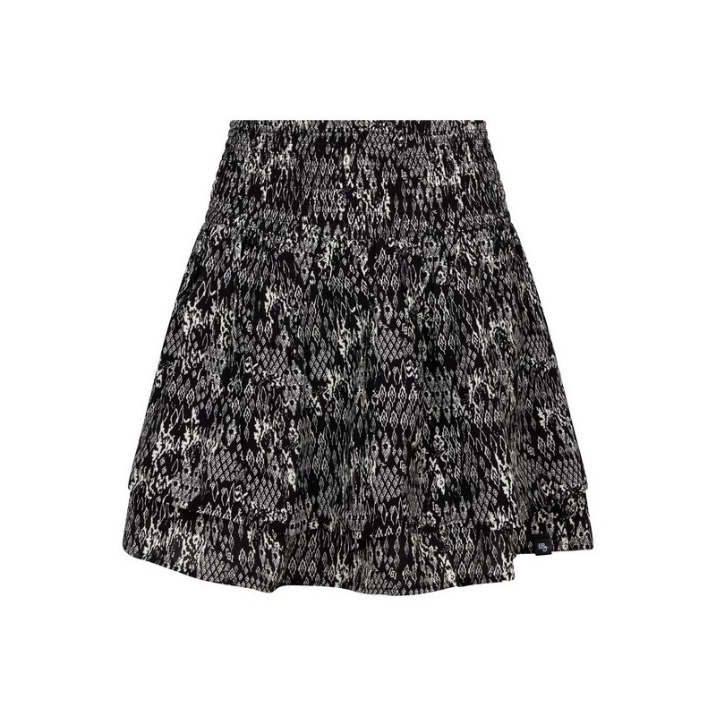 Afrika Print Skirt black