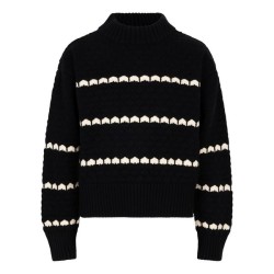 Knitwear Honey Comb black