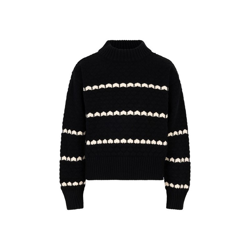 Knitwear Honey Comb black