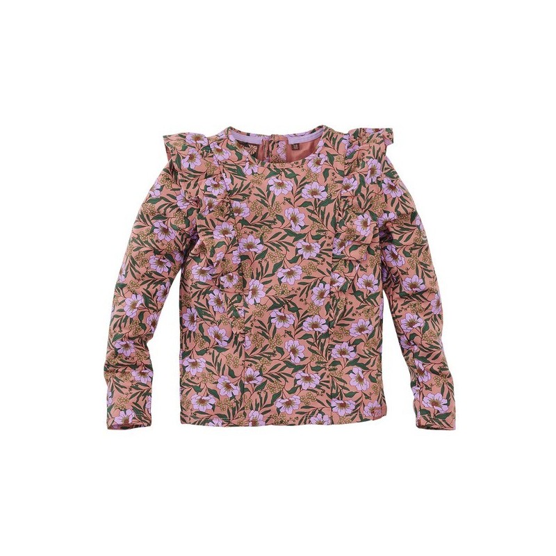 Yelina longsleeve tender rose/AOP