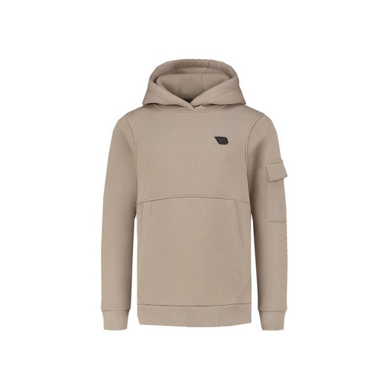 Junior Slim fit Sweaters Hoodie LS taupe