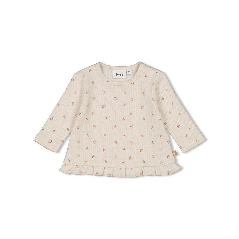 Longsleeve rib AOP - Little Rosebud