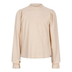 T-shirt LS Lace sandshell