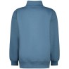 Basic-Half zip sweater lake blue