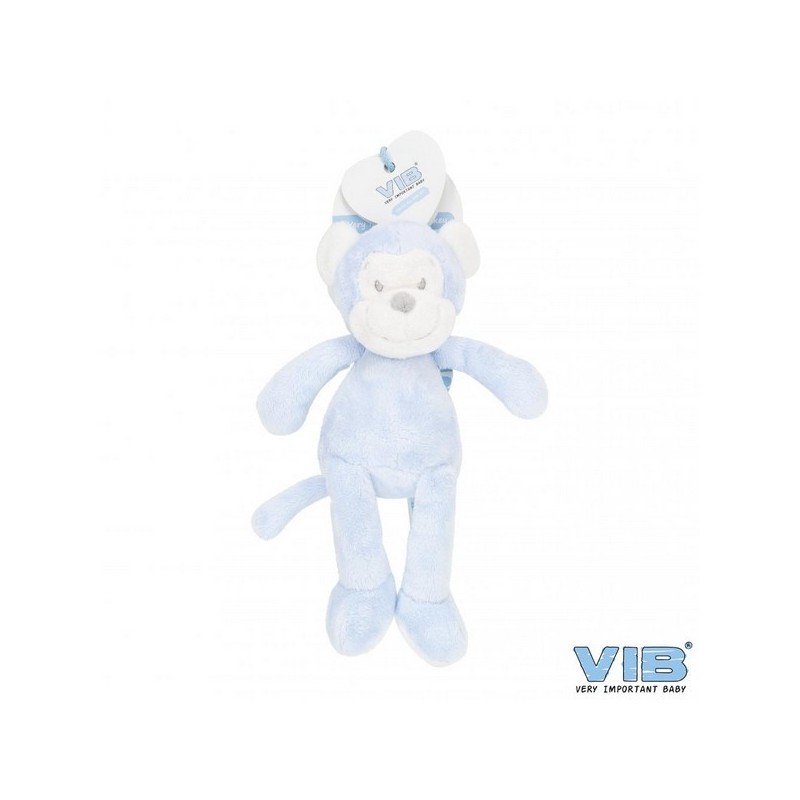 Pluche aap groot 35 cm very important monkey blauw