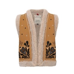 Little boho gilet ochre yellow