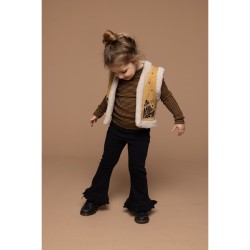 Little boho gilet ochre yellow