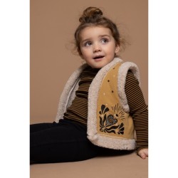 Little boho gilet ochre yellow