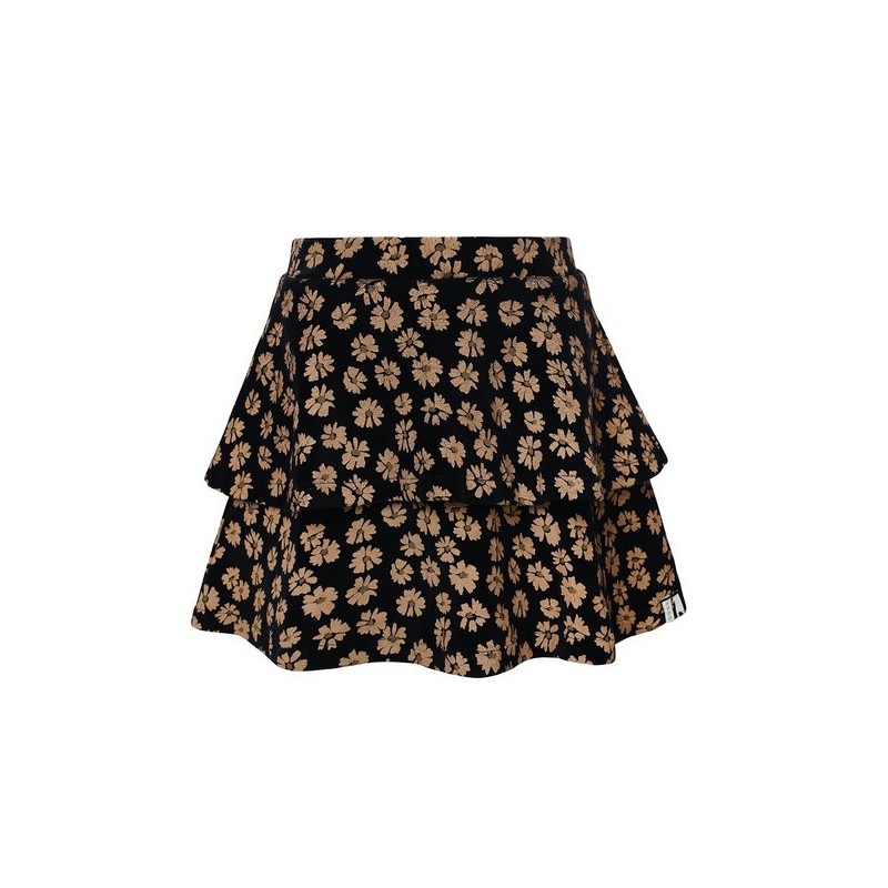 Little velvet printed skirt soft winterflower