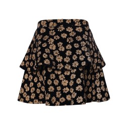 Little velvet printed skirt soft winterflower