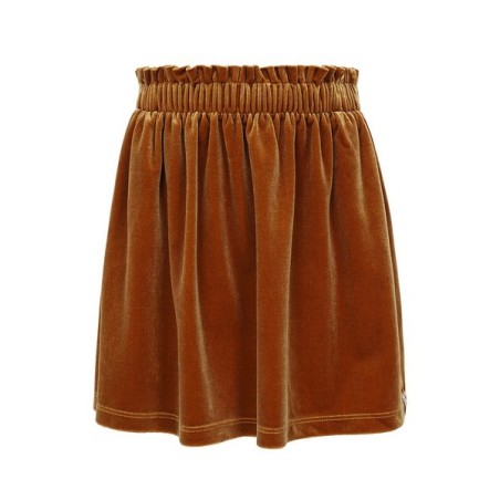 Little velvet skirt ochre yellow