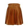 Little velvet skirt ochre yellow