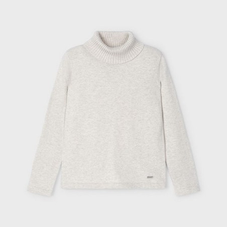 Basic knitting turtleneck alpaca 