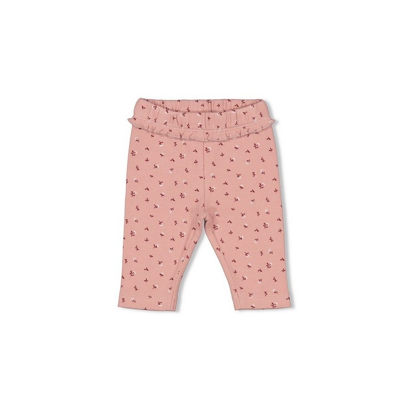 Broek rib AOP - Blooming Meadow