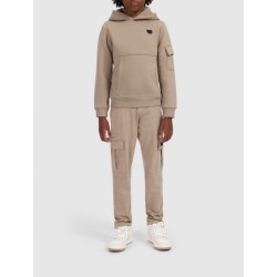 Junior Slim fit Sweaters Hoodie LS taupe