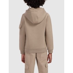 Junior Slim fit Sweaters Hoodie LS taupe